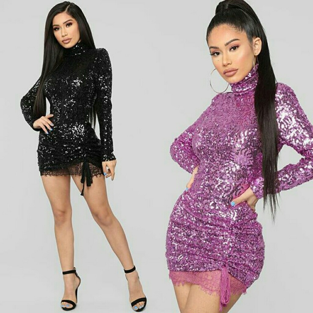 NWT Craze For Fame Sequin Dress